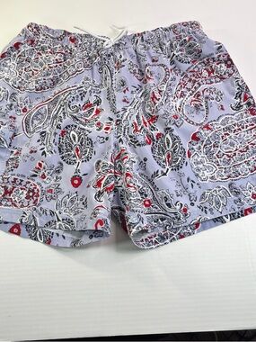 Brooks Brothers 346 Men’s Swim Trunks‎ XL Blue Paisley Drawstring Pockets Preppy